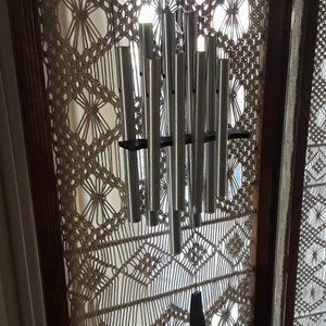 GARDEN DECOR WOODSTOCK HEALING CHIME WOOD/SILVER 36 IN LENGTH TIE TO CLAPPER-